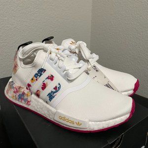 Womens 7.5 adidas NMD White Floral